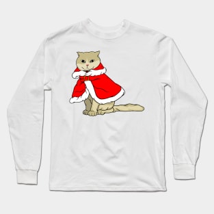 Christmas Cat Long Sleeve T-Shirt